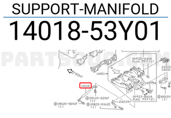 Nissan 1401853Y01 SUPPORT-MANIFOLD