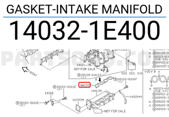 Nissan 140321E400 GASKET-INTAKE MANIFOLD