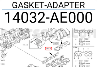 Nissan 14032AE000 GASKET-ADAPTER