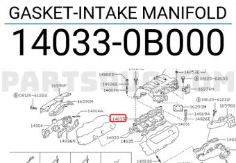 Nissan 140330B000 GASKET-INTAKE MANIFOLD