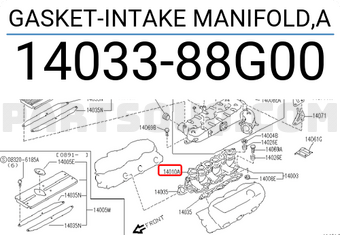 Nissan 1403388G00 GASKET-INTAKE MANIFOLD,A
