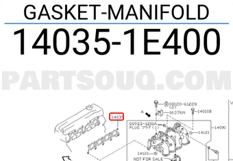 Nissan 140351E400 GASKET-MANIFOLD