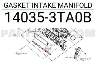 Nissan 140353TA0B GASKET INTAKE MANIFOLD