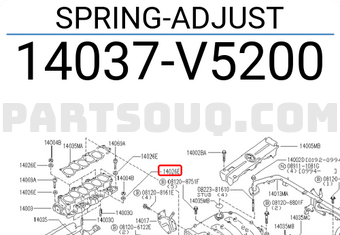Nissan 14037V5200 SPRING-ADJUST