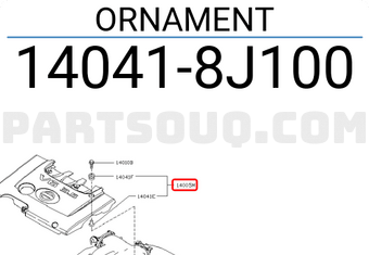 Nissan 140418J100 ORNAMENT