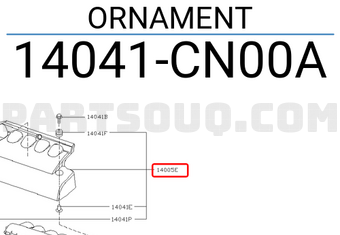 Nissan 14041CN00A ORNAMENT