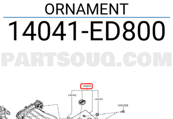 Nissan 14041ED800 ORNAMENT