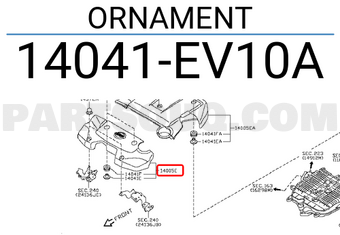 Nissan 14041EV10A ORNAMENT