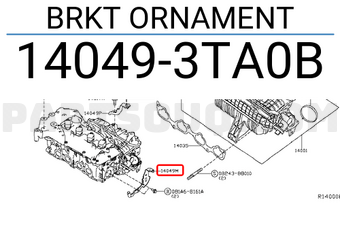 Nissan 140493TA0B BRKT ORNAMENT