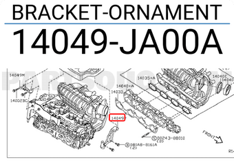 Nissan 14049JA00A BRACKET-ORNAMENT
