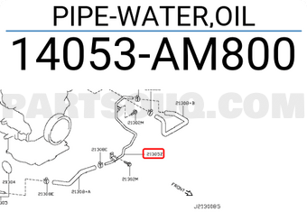 Nissan 14053AM800 PIPE-WATER,OIL