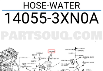 Nissan 140553XN0A HOSE-WATER