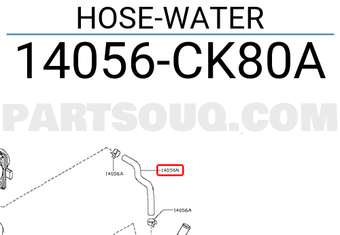 Nissan 14056CK80A HOSE-WATER