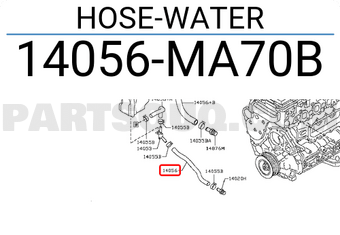 Nissan 14056MA70B HOSE-WATER