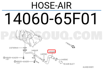 Nissan 1406065F01 HOSE-AIR
