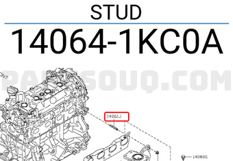 Nissan 140641KC0A STUD