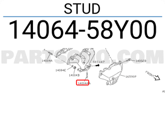 Nissan 1406458Y00 STUD