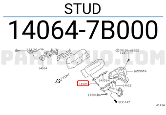 Nissan 140647B000 STUD