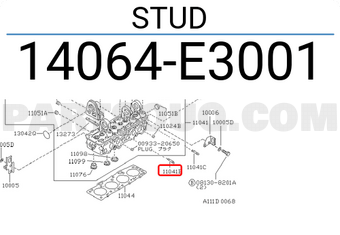 Nissan 14064E3001 STUD