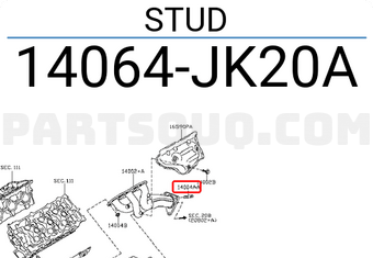Nissan 14064JK20A STUD