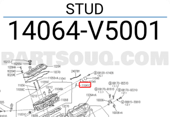 Nissan 14064V5001 STUD