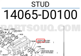 Nissan 14065D0100 STUD