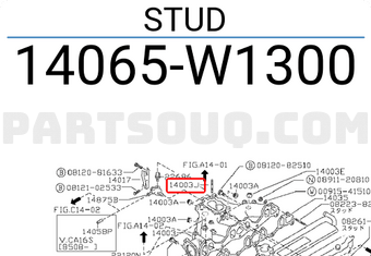 Nissan 14065W1300 STUD