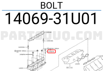 Nissan 1406931U01 BOLT