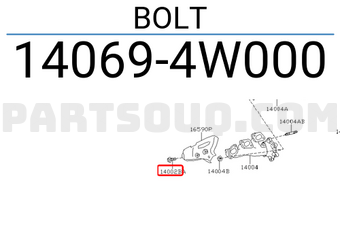 Nissan 140694W000 BOLT