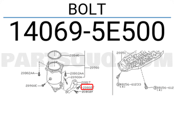 Nissan 140695E500 BOLT