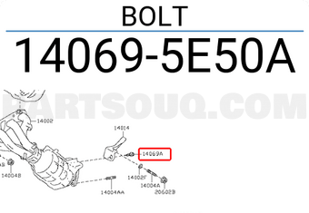 Nissan 140695E50A BOLT
