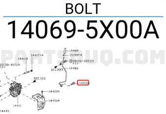 Nissan 140695X00A BOLT