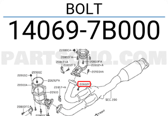Nissan 140697B000 BOLT