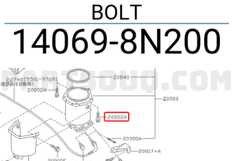 Nissan 140698N200 BOLT