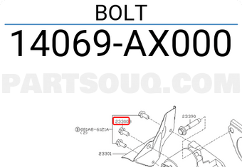 Nissan 14069AX000 BOLT