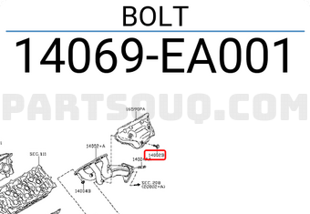 Nissan 14069EA001 BOLT