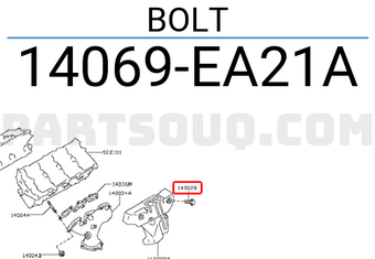 Nissan 14069EA21A BOLT