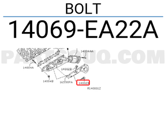 Nissan 14069EA22A BOLT