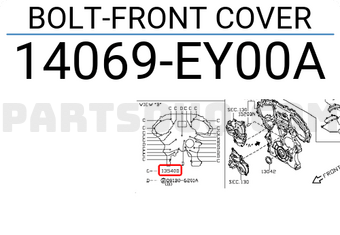Nissan 14069EY00A BOLT-FRONT COVER