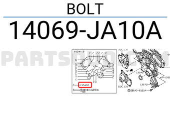 Nissan 14069JA10A BOLT