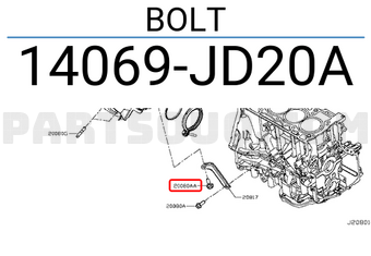 Nissan 14069JD20A BOLT
