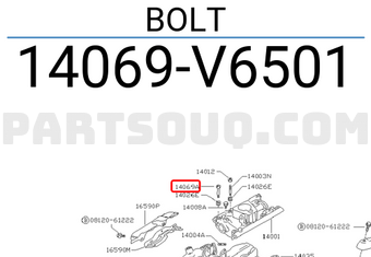 Nissan 14069V6501 BOLT