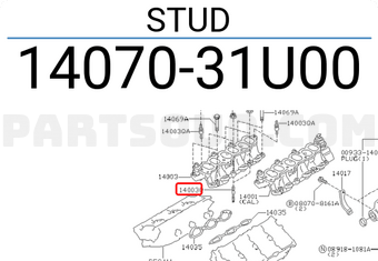 Nissan 1407031U00 STUD