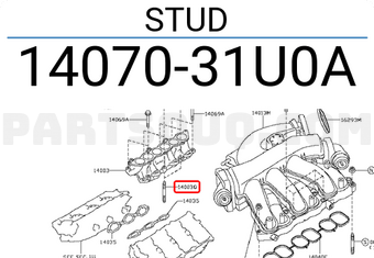 Nissan 1407031U0A STUD