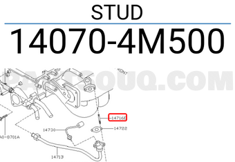 Nissan 140704M500 STUD