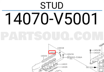 Nissan 14070V5001 STUD