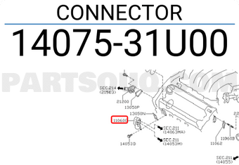 Nissan 1407531U00 CONNECTOR