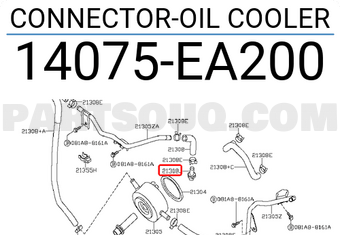 Nissan 14075EA200 CONNECTOR-OIL COOLER