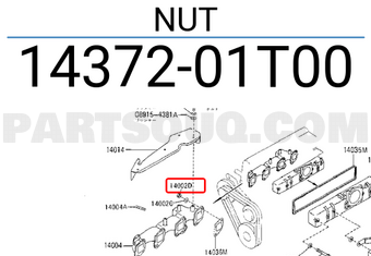 Nissan 1437201T00 NUT