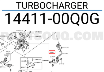 Nissan 1441100Q0G TURBOCHARGER